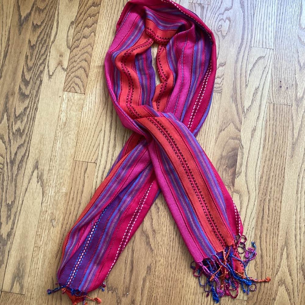 Multicolor Long Scarf 🧣 - Picture 2 of 5